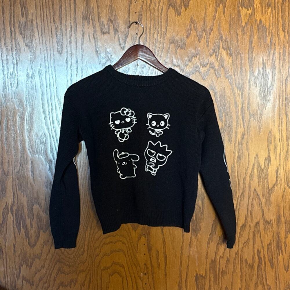 Hello Kitty & Friends Sweater Forever 21 Kids Black Graphic Sanrio Size 13/14 - Picture 2 of 9